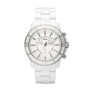 Watch strap Fossil CH2624 Plastic White 9mm